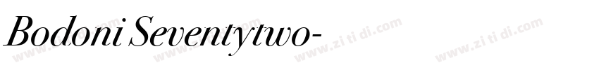 Bodoni Seventytwo字体转换 Bodoni Seventytwo字体转换